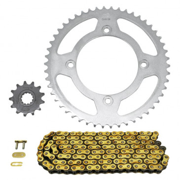 CHAIN AND SPROCKET KIT FOR BETA 50 RR MOTARD 2012>2017, RR MOTARD STANDARD 2012>2014, RR MOTARD SPORT 2014>2017, RR SM 2012>2017 420 13x50 (DIMENSIONS 100/120/8.5/16) -AFAM- 3700948275436