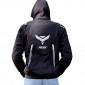 JACKET ADX RSX BLACK/WHITE M WITH REMOVABLE HOOD-WITH PROTECTIONS EXCEPT BACK PROTECTOR (APPROVED NF EN 17092-4 : 2020)