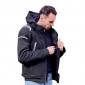 JACKET ADX RSX BLACK/WHITE M WITH REMOVABLE HOOD-WITH PROTECTIONS EXCEPT BACK PROTECTOR (APPROVED NF EN 17092-4 : 2020)