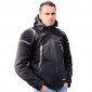 JACKET ADX RSX BLACK/WHITE L WITH REMOVABLE HOOD-WITH PROTECTIONS EXCEPT BACK PROTECTOR (APPROVED NF EN 17092-4 : 2020)