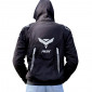 JACKET ADX RSX BLACK/WHITE L WITH REMOVABLE HOOD-WITH PROTECTIONS EXCEPT BACK PROTECTOR (APPROVED NF EN 17092-4 : 2020)
