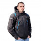 JACKET ADX RSX BLACK/BLUE M WITH REMOVABLE HOOD-WITH PROTECTIONS EXCEPT BACK PROTECTOR (APPROVED NF EN 17092-4 : 2020)