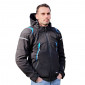 JACKET ADX RSX BLACK/BLUE L WITH REMOVABLE HOOD-WITH PROTECTIONS EXCEPT BACK PROTECTOR (APPROVED NF EN 17092-4 : 2020)