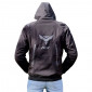 JACKET ADX RSX BLACK/GREY M WITH REMOVABLE HOOD-WITH PROTECTIONS EXCEPT BACK PROTECTOR (APPROVED NF EN 17092-4 : 2020)