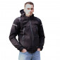 JACKET ADX RSX BLACK/GREY XL WITH REMOVABLE HOOD-WITH PROTECTIONS EXCEPT BACK PROTECTOR (APPROVED NF EN 17092-4 : 2020)