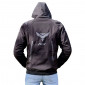 JACKET ADX RSX BLACK/GREY XL WITH REMOVABLE HOOD-WITH PROTECTIONS EXCEPT BACK PROTECTOR (APPROVED NF EN 17092-4 : 2020)