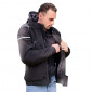 JACKET ADX RSX BLACK/GREY XL WITH REMOVABLE HOOD-WITH PROTECTIONS EXCEPT BACK PROTECTOR (APPROVED NF EN 17092-4 : 2020)