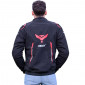 JACKET ADX RSX BLACK/RED L WITH REMOVABLE HOOD-WITH PROTECTIONS EXCEPT BACK PROTECTOR (APPROVED NF EN 17092-4 : 2020)