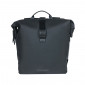 DOUBLE BAG FOR BICYCLE -REAR- BASIL SOHO 41Lt BLACK - VELCRO TAPES ON REAR CARRIER (31x12x37cm) 8715019180767
