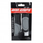 POIGNEE CITY/VTT NEWTON BI-MATIERE NOIR/GRIS L125 - 90mm (PAIRE) 3700948073322