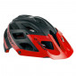 MTB ADULT HELMET - GIST ENDURO ESK BLACK/RED IN-MOLD - EURO 52-58 WITH VISOR- + FIT-SYSTEM (IN BOX)
