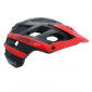MTB ADULT HELMET - GIST ENDURO ESK BLACK/RED IN-MOLD - EURO 52-58 WITH VISOR- + FIT-SYSTEM (IN BOX)