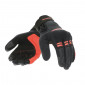 GLOVES-SPRING/SUMMER TUCANO -FOR LADY- LADY PENNA BLACK/RED - EURO 6,5 (XS) (APPROVED EN 13594:2015-CE) (TOUCH SCREEN FUNCTION)