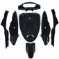 FAIRINGS/BODY PARTS FOR CHINESE SCOOTER - BLACK (7 PARTS) -P2R- 3700948219485