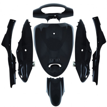 FAIRINGS/BODY PARTS FOR CHINESE SCOOTER - BLACK (7 PARTS) -P2R-