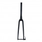 FORK- FOR ROAD BIKE 700C CARBON - STRAIGHT - UD CARBON CONICAL THREADLESS STEERER Ø1"1/2 in LOWER PART/ Ø 1"1/8-28,6 EXTERNAL, FOR DISC BRAKE & THRU AXLE 12mm - 395grs. 8013271291697