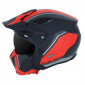 HELMET - FOR TRIAL - MT STREETFIGHTER SV - SINGLE DARK VISOR- WITH REMOVABLE CHIN GUARD + ADDITIONAL MIROR VISOR - RED/MATT BLACK S 8434639055841