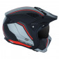 HELMET - FOR TRIAL - MT STREETFIGHTER SV - SINGLE DARK VISOR- WITH REMOVABLE CHIN GUARD + ADDITIONAL MIROR VISOR - RED/MATT BLACK S