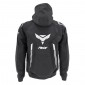 JACKET ADX RSX BLACK/WHITE 2XL WITH REMOVABLE HOOD-WITH PROTECTIONS EXCEPT BACK PROTECTOR (APPROVED NF EN 17092-4 : 2020)