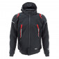 JACKET ADX RSX BLACK/RED L WITH REMOVABLE HOOD-WITH PROTECTIONS EXCEPT BACK PROTECTOR (APPROVED NF EN 17092-4 : 2020) 3700948185698