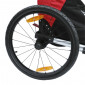 CHILDREN BICYCLE TRAILER - STROLLER - 2 SEATS- MAX LOAD 36Kgs - ALUMINIUM - GREY + 20" WHEELS -quick assembly (no tools required) in rear wheel - Comes with front wheel and brake handle. 3700948209103