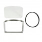 REPAIR KIT FOR SPEEDOMETER (RECTANGLE SHAPED) FOR MOPED MBK 88 (COVER+GLASS+GASKET) -SEELCTION P2R-