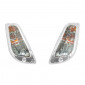 CLIGNOTANT SCOOT ADAPTABLE PIAGGIO 50 VESPA LX 2T ET 4T, 125 VESPA LX AV TRANSPARENT (PAIRE) (HOMOLOGUE CE) -P2R- 3700948206027