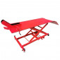 LIFT TABLE for MOTORBIKE - STEEL MADE - RED - SIZE 180x60 cm - Minimum Height 21 CM / Maxi 71 cm (MAX LOAD 450 kg)