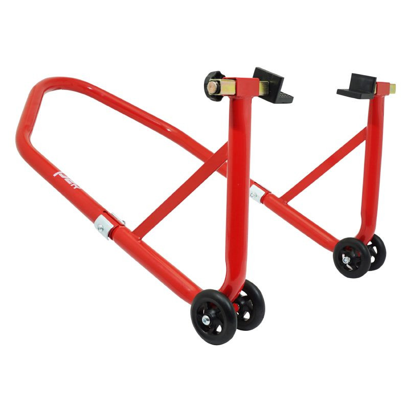 LEVE/BEQUILLE MOTO STAND P2R ARRIERE UNIVERSEL ACIER ROUGE - P2R