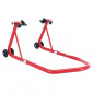 LEVE/BEQUILLE MOTO STAND P2R ARRIERE + AVANT UNIVERSEL ACIER ROUGE (CHARGE MAXI 250 kg) 3700948219263