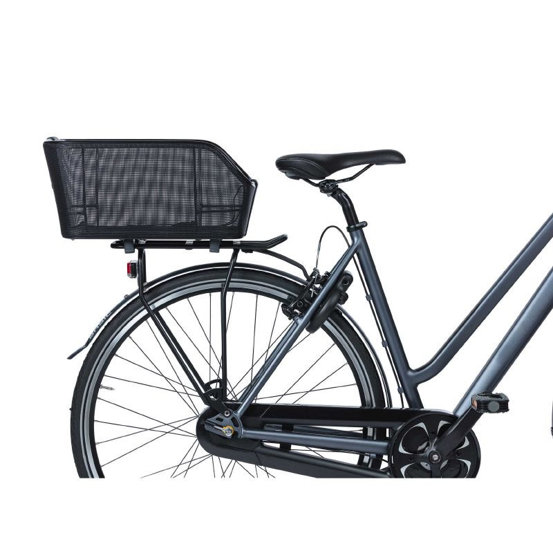 Panier en acier noir pour fixation à l'avant du vélo Oxus - Feu Vert