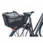 REAR BASKET- STEEL MESH- BASIL CENTO TECH - BLACK - MIK MOUNTING SYSTEM ON LUGGAGE CARRIER- perfect FOR EBIKE (L46xl34xH25cm) With ldes lights