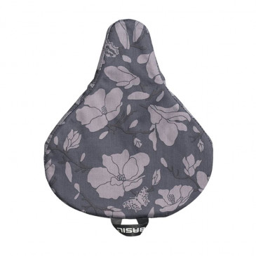 COUVRE SELLE VELO BASIL MAGNOLIA GRIS WATERPROOF(28x23cm) (OFFRE SPECIALE)
