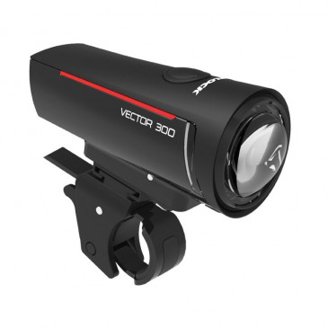 ECLAIRAGE VELO USB AVANT TRELOCK LS300 VECTOR EN 30 LUX VISIBILITE 45m ET VU A 2750m (AUTONOMIE 12H) BATTERIE LITHIUM - FIXATION CINTRE