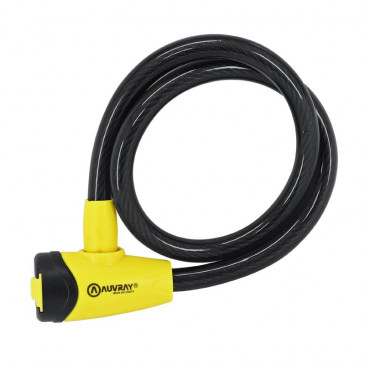 ANTIVOL VELO CABLE A CLE AUVRAY DIAM 12 mm L 65 cm 3700807700178
