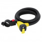 ANTIVOL VELO SPIRAL A CLE AUVRAY DIAM 15 mm L 1.50 M NOIR MAT (AVEC SUPPORT) 3700807708150