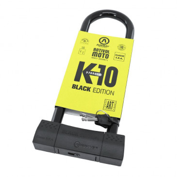 ANTITHEFT- AUVRAY U LOCK K10 BLACK EDITION 85x310mm (Ø 18mm) (SRA APPROVED)