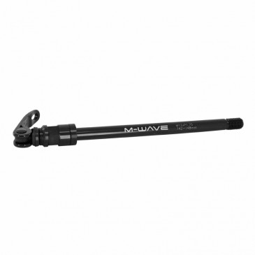 AXE TRAVERSANT / BLOCAGE ROUE POUR REMORQUE ENFANT/UTILITAIRE FILETAGE m12x1.75mm T20 TYPE MAXXLE (longueur 210mm hors blocage) 8013271301549