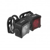 ECLAIRAGE VELO USB KIT AXA NITE LINE 44 NOIR (AVANT+ARRIERE) - VISIBLE A 600m 8713249258706