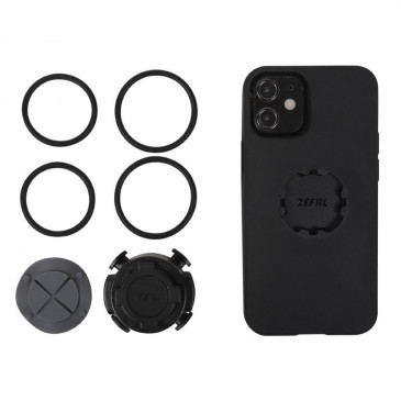 SUPPORT SMARTPHONE/TELEPHONE ZEFAL Z CONSOLE LITE AVEC PROTECTION POUR IPHONE 12 MINI (5.4") ETANCHE AVEC SUPPORT ROTATIF 3420586600543