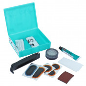 REPAIR KIT - FOR BICYCLE INNER TUBE- TIP TOP TT09 EBIKE HOOK DISPLAY 15mm + 1 F1 25mm + 1 F2 45x15mm+ 1 F2 Blue reinf + GLUE 5g + SANDING PAPER + 2 TYRE LEVERS) WITH USER MANUAL (5060900) 4003115060903