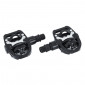 HYBRID PEDAL FOR MTB- WELLGO - SPD CLIP-IN OR FLAT - WITH CLEATS (PAIR)