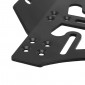 SUPPORT DE PLAQUE IMMATRICULATION MOTO AVOC M2 ALU NOIR AVEC ECLAIRAGE DE PLAQUE ET SUPPORT DE CLIGNOTANT 3700948209844