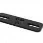 LICENSE PLATE HOLDER FOR MOTORBIKE - AVOC M2 - ALUMINIUM - BLACK