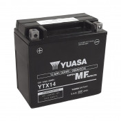 BATTERY 12V 12 Ah YTX14 YUASA FACTORY ACTIVATED "READY TO USE" (Lg150x wd87xH145mm)