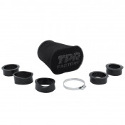 AIR FILTER TPR FACTORY BIG FOAM BLACK Ø 46-49-52-55-58-62 mm STRAIGHT FIXING (WITH ADAPTERS)TOP PERFORMANCE