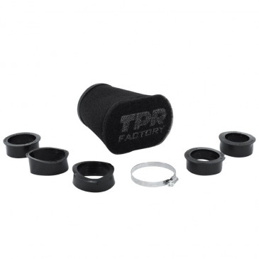 AIR FILTER TOP PERFORMANCES FACTORY BIG FOAM BLACK Ø 46-49-52-55-58-62 mm STRAIGHT FIXING (WITH ADAPTERS)TOP PERFORMANCE 3700948222799