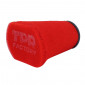 AIR FILTER - TOP PERFORMANCES - BIG FOAM RED - With adapters Ø 28 / 32 / 36 / 39 / 43mm STRAIGHT FIXING