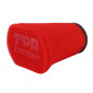 AIR FILTER - TOP PERFORMANCES - BIG FOAM RED - With adapters Ø 28 / 32 / 36 / 39 / 43mm STRAIGHT FIXING 3700948224816