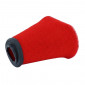 AIR FILTER - TOP PERFORMANCES - BIG FOAM RED - With adapters Ø 28 / 32 / 36 / 39 / 43mm STRAIGHT FIXING